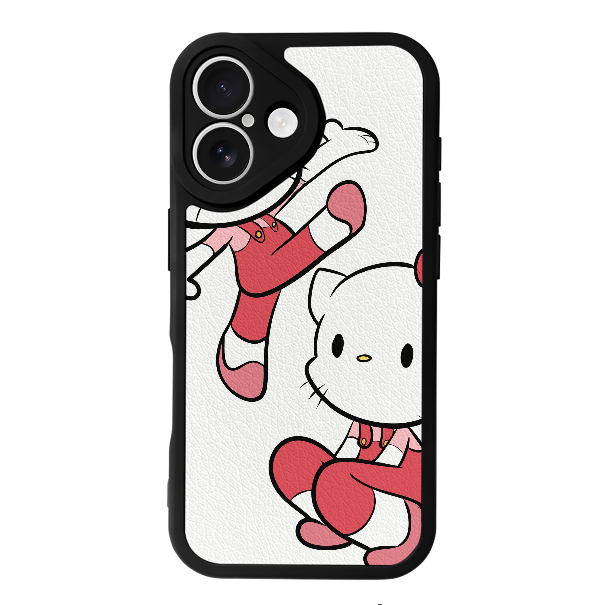 （画像用） Hello Kitty ハローキティ 【iPhone 16シリーズ対応】シリコンスマホケース（レザー調） 材質：シリコン